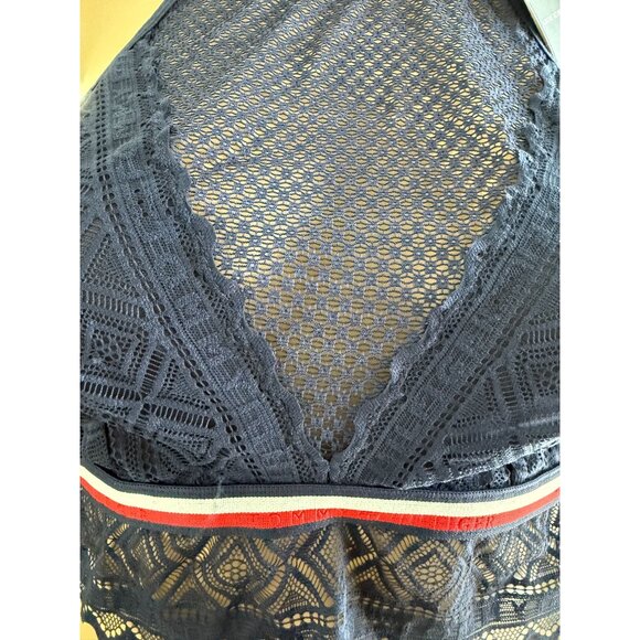 New Tommy Hilfiger lace High Neck Bralette, size large - Picture 12 of 13